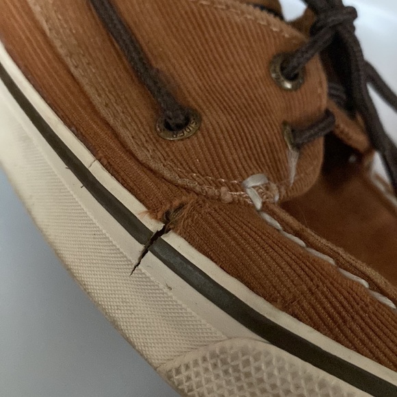 🛍️4/$20🛍️ Sperry Top Siders Brown Corduroy Boat Shoes - Picture 7 of 10